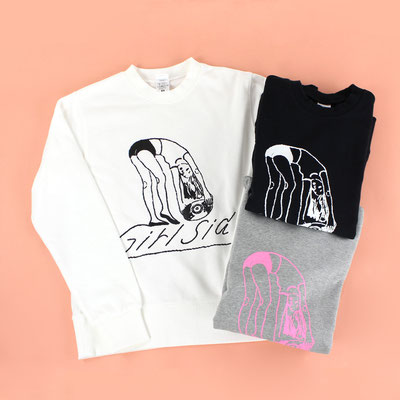 【GS605～GS613】Girlside Sweat（各種S/M/L）¥4,800 +tax