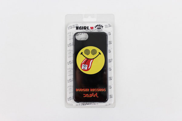 【GS201】X-girl × BURGER RECORDS MOBILE CASE for iPhone 6/6S/7 (BLACK) ￥4,500 +tax