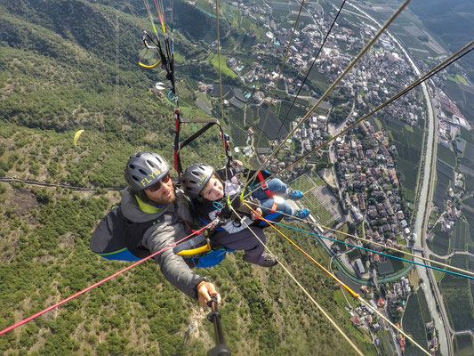 Paraglaiding Tandemflug über Naturns