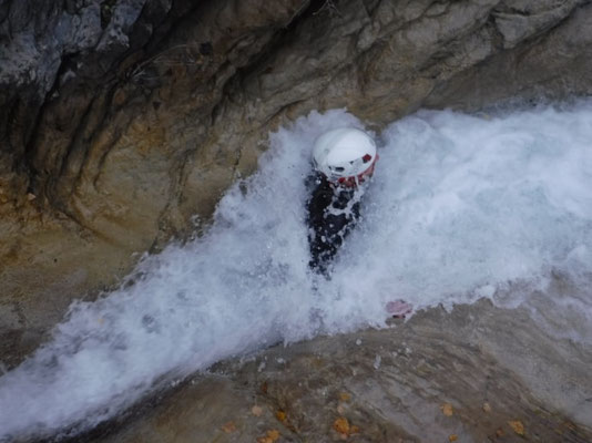 glissade au canyon de la blache