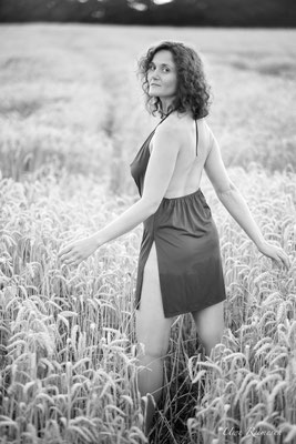 girl in the fields