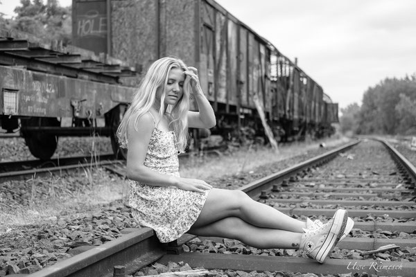 girl on the tracks