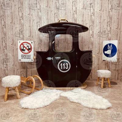 A la location télécabine cabine oeuf ski 2 places Mini noir (L160cm * h185cm * P73cm)