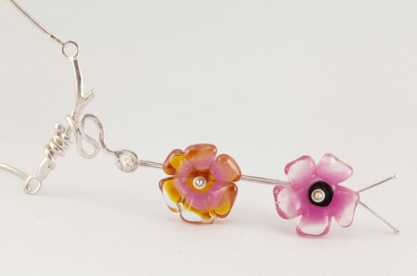 Collier Branche florale