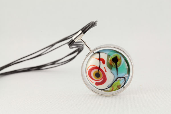 Collier Eclipse solaire (Inspiration Kandinsky)