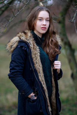 Portraitshooting mit Mareike| outdoor, Winter, Fashion, Winterjacke, Natur