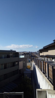 ２０１８年１月２日（火）　新年　世田谷代田駅周辺から富士山を望む