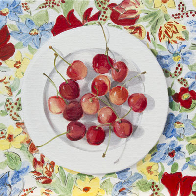 cherries　27.0×27.0cm