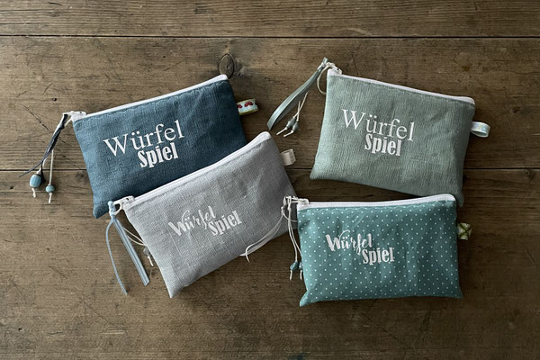 Würfel-Spiel-Täschli inkl. Würfel, Notizblöckli und Bleistift, CHF 26.- / Stück