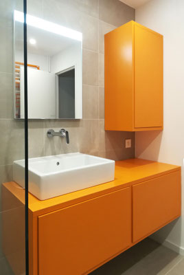 VUE SUR SALLE DE BAINS TERMINEE