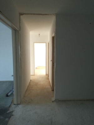 VUE SUR COULOIR APRES DEMOLITIONS