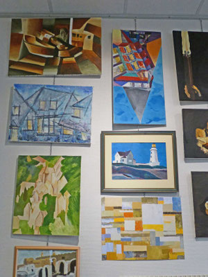 Paysage : abstraction/figuration, technique : peinture