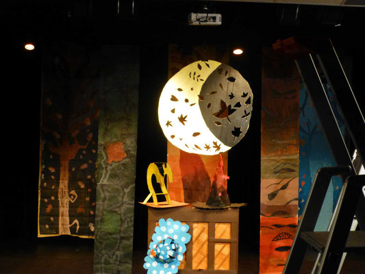 Lune réalisée en ateliers