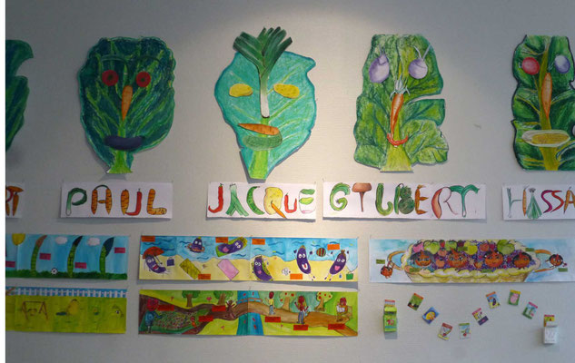 "têtes de choux" et jeu des 7 familles sur les légumes