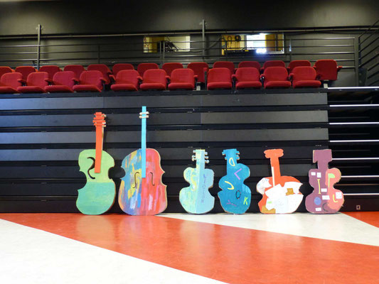 Décors en volume pour le spectacle musical de fin d'année