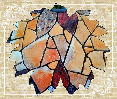 Rankgitter/Mosaik-Gartentisch
