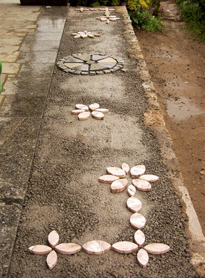Mosaik(Pflaster)-Terrasse