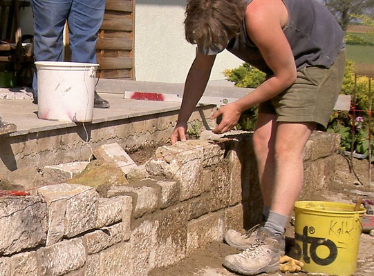 Natursteinarbeiten Pflasterarbeiten Trockenmauer Würzburg