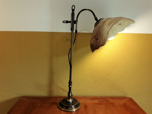 Lampenschirm Thuja/ Upcycling alte Messinglampe