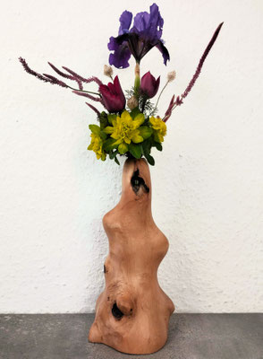 Wildholzvase Korkenzieherhasel