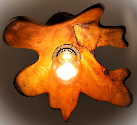 Wildholzlampe Birke