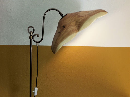 Lampenschirm Thuja/ Upcycling alte Messinglampe