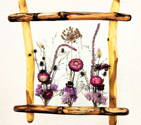 Wildholzrahmen/Blumenbar