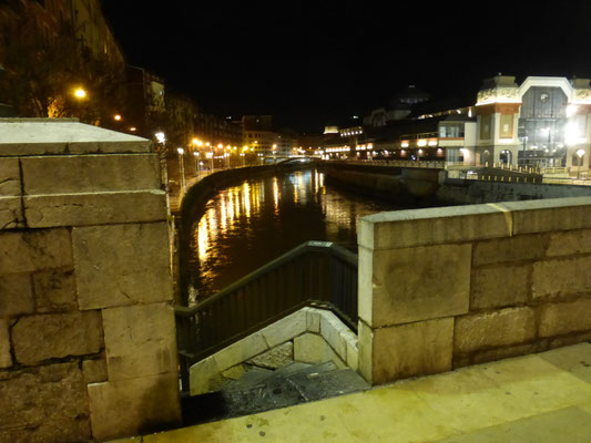   Mercado de La Ribera vu du Puente de San Antón