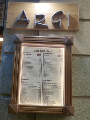 Bar Goiz-Argi au début de la Calle Fermín Calbetón
