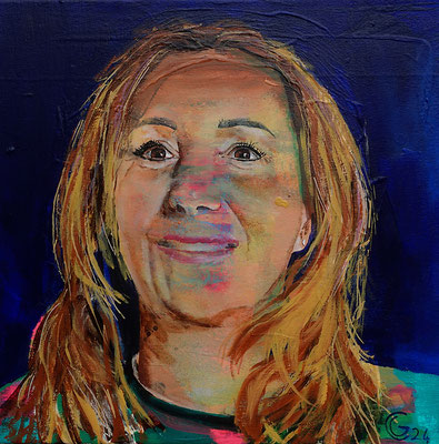 "Csilla", Acryl auf Leinwand, 50 x 50, 2024 Künstler: Christian Gloystein (Privatbesitz)