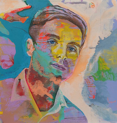 "Alexander", Acryl auf Leinwand, 50 x 50, 2023 Künstler: Christian Gloystein (Privatbesitz)
