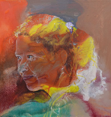 "Anne", Acryl auf Leinwand, 50 x 50, 2023 Künstler: Christian Gloystein (Privatbesitz)