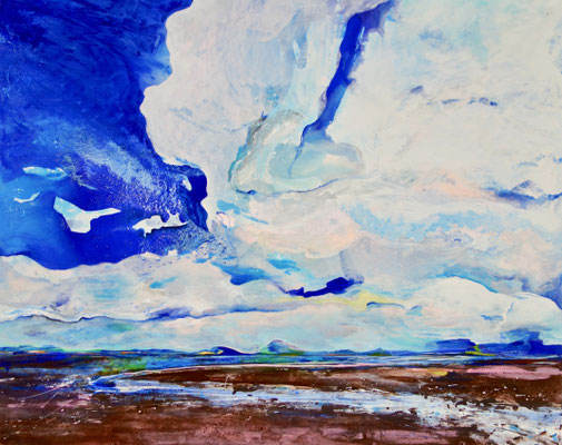 "Schottische Küste", Acryl auf Leinwand, 110 x 150, 2023 Künstler: Christian Gloystein 