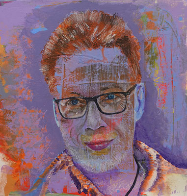 "Meyer", Acryl auf Leinwand, 50 x 50, 2023 Künstler: Christian Gloystein
