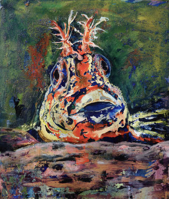 "Gleißschwalmfisch", Acryl auf Leinwand, künstler: Christian Gloystein (Privatbesitz)