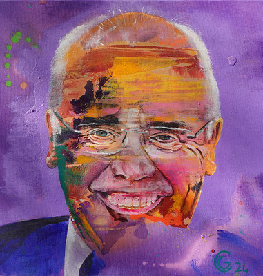 "Gerold", Acryl auf Leinwand, 50 x 50, 2024 Künstler: Christian Gloystein