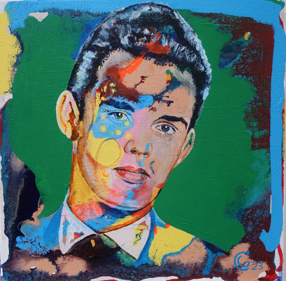 "Georg", Acryl auf Leinwand, 50 x 50, 2023 Künstler: Christian Gloystein