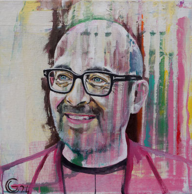 "Torsten Neumann", Acryl auf Leinwand, 50 x 50, 2024 Künstler: Christian Gloystein