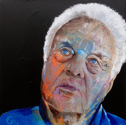 "Otto", Acryl auf Leinwand, 50 x 50, 2024 Künstler: Christian Gloystein (Privatbesitz)