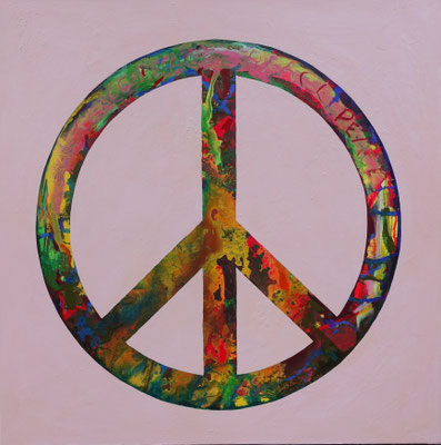 "Peace", Acryl auf Leinwand, 130 x 130, 2026 Künstler: Christian Gloystein