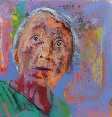 "Elsa", Acryl auf Leinwand, 50 x 50, 2023 Künstler: Christian Gloystein (Privatbesitz)