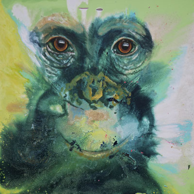 Dschungelphantasie, Acryl auf Leinwand, 2022 Künstler: Christian Gloystein (Privatbesitz)