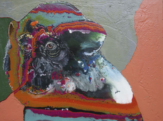 "Blick in die Zukunft", Acryl auf Leinwand, 60 x 80, 2021 Künstler: Christian Gloystein