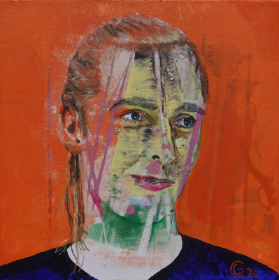 "Golo", Acryl auf Leinwand, 50 x 50, 2024 Künstler: Christian Gloystein