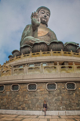 Hong Kong, île de Lantau (大嶼山). Bouddha Tian Tan (天壇大佛).
