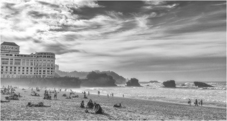 Biarritz, Grande plage, le 16 février 2020.