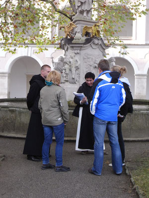 Im Gespräch mit den Mönchen