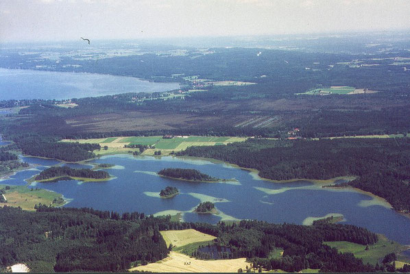 Osterseengebiet mit dem Südende des Starnberger Sees