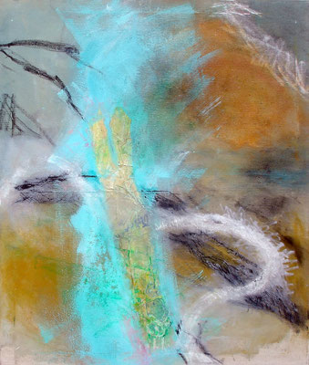lómo, der Fluß, Acryl-Pigmente-Mischtechnik auf Lwd, 80 x 100,2010 - Kopie