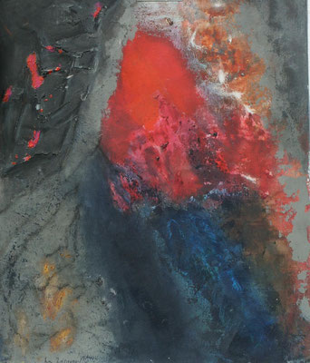  unter Druck,Acryl-Schuett. Papier,64 x 50,2002